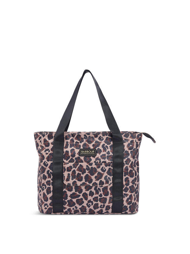 Boulevard Nylon Small Tote Bag Leopard