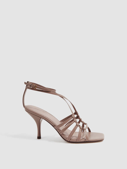 Eva Leather Strappy Heels