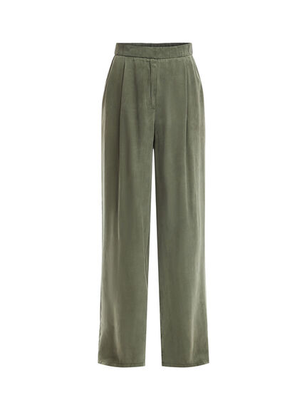 High Waisted Wide Pleated F/L Pant