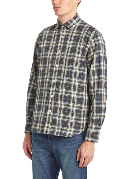 Paul Heringbone Check Shirt