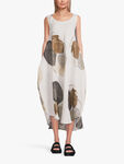 Anju Print Linen Midi Dress