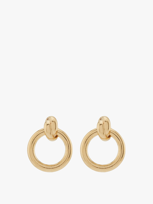 Double Link Stud Earrings