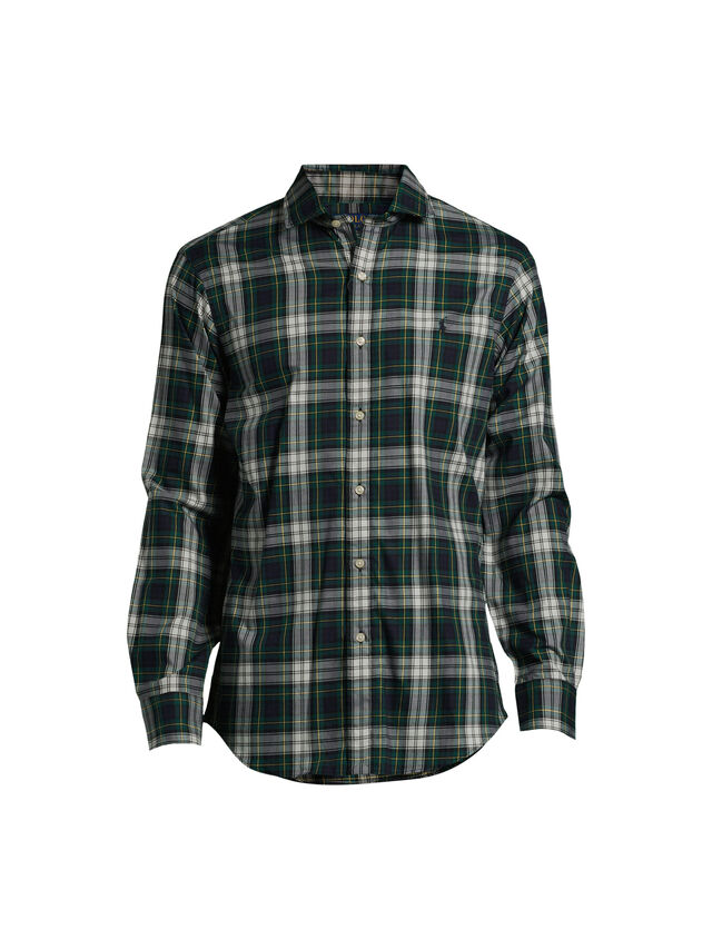 Custom Fit Sanded Twill Check Shirt