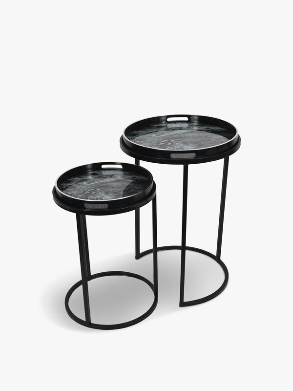 Monochrome-Fizzle-Set-of-2-Tray-Tables-704220