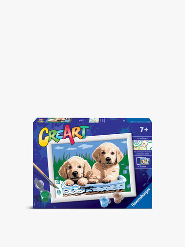 CreArt Paint by Numbers - Cute Puppies