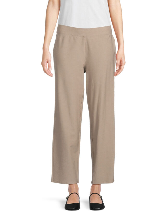 Straight Ankle Pant With Yoke