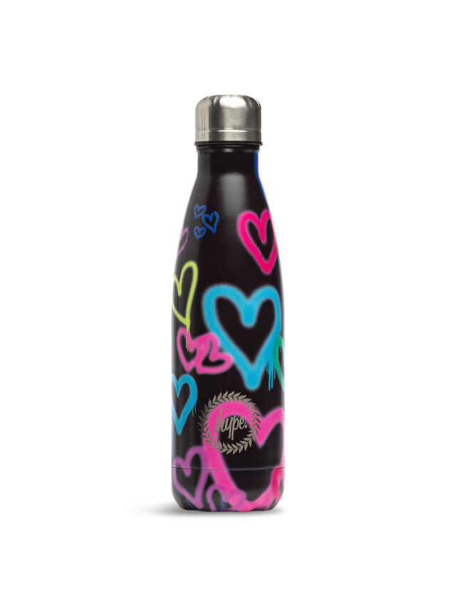 Black Graffiti Heart Bottle