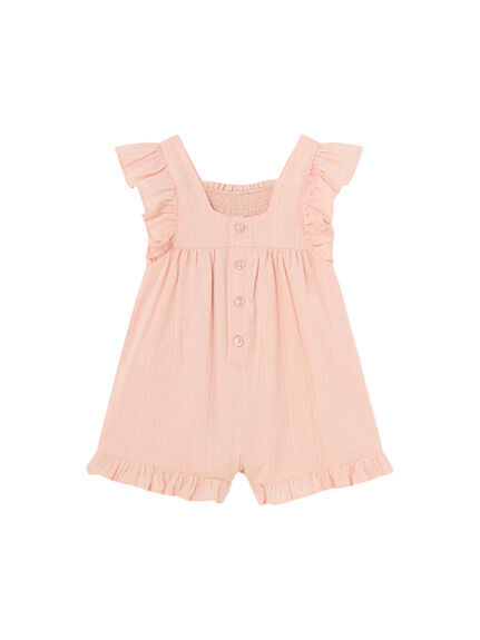 Romper with smocking detail