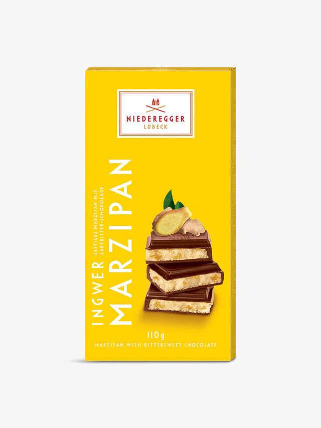 Ginger Marzipan in Dark Chocolate Bar 110g