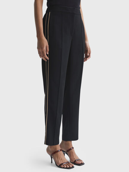 Theo Taper Tapered Fit Side Stripe Trousers