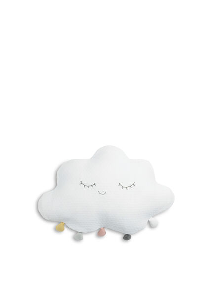 Cushion White PomPom Cloud
