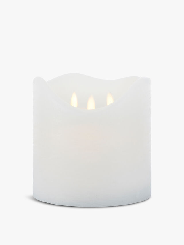 Sara 3 Wick LED Battery Candle