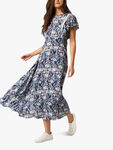Lace Trim Floral Maxi Dress