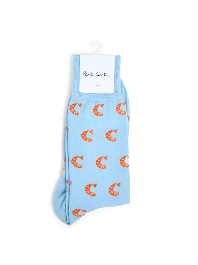 Shrimp Stretch-Cotton Blend Socks