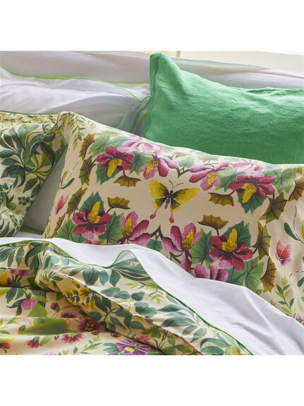 Ikebana Damask Fuchsia Pack of 2 Oxford Pillowcase