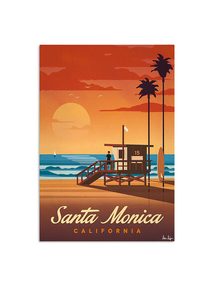 Alex Asfour Santa Monica Cities Poster