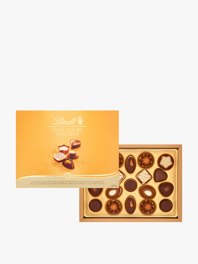 Lindt Swiss Luxury Selection Chocolate Box 195g