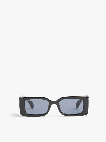 Slim Frame Open Logo Sunglasses