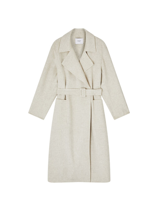 Anderson Cream Double-Faced Wool Coat