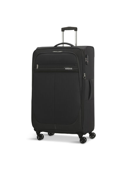 American Tourister Deep Dive Large 80cm Suitcase, Black/ Grey