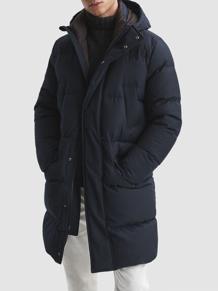Billings Quilted Hooded Coat