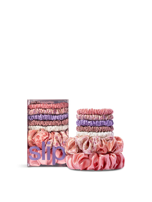 Boteh Pure Silk Assorted Scrunchie Set