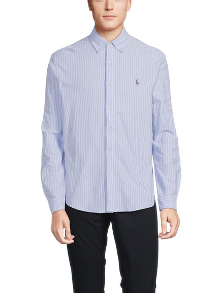 Oxford Mesh Stripe Shirt