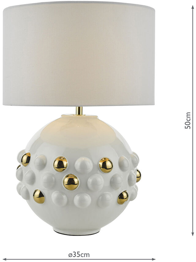 Sphere 1 Light Table Lamp With Shade