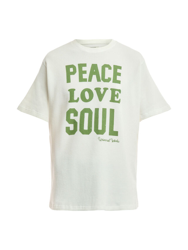 Peace Love Soul Waffle Hemp T-Shirt