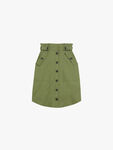 SIYANNE Paperbag Button Through Midi Skirt