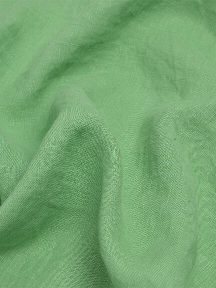Ocean Green Linen Fitted Sheet