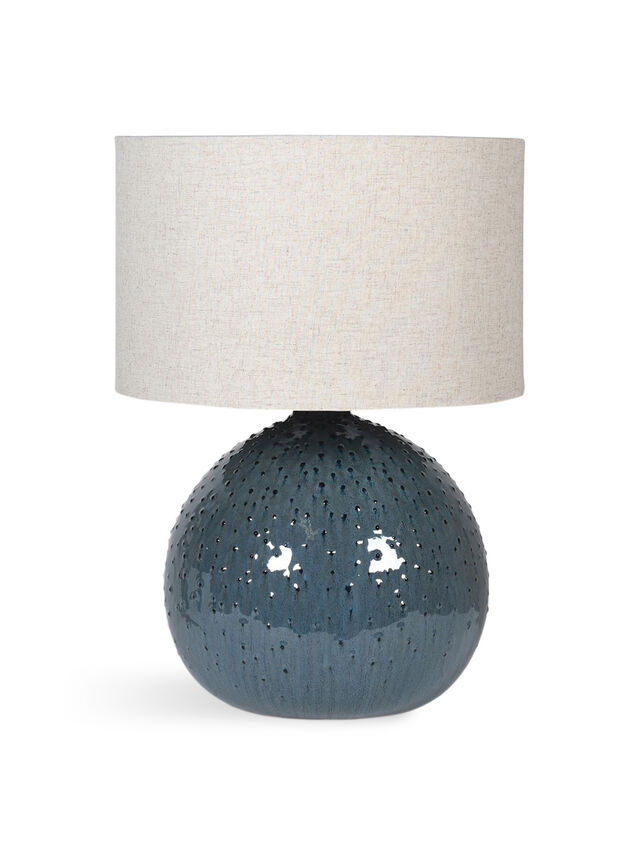 Bobble Ball Table Lamp with Linen Shade