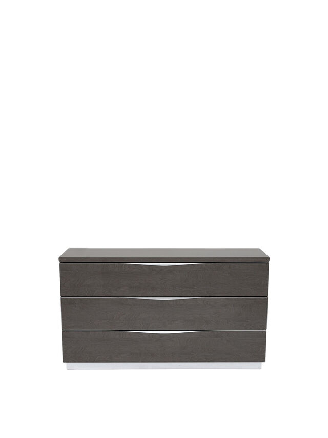 Lutyen 3 Drawer Chest, Grey and Taupe