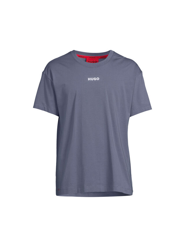 Stretch-Cotton Pyjama T-Shirt With Logo Print