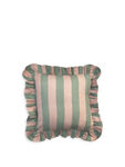 Wide Stripe Frilled FILLED Cushion