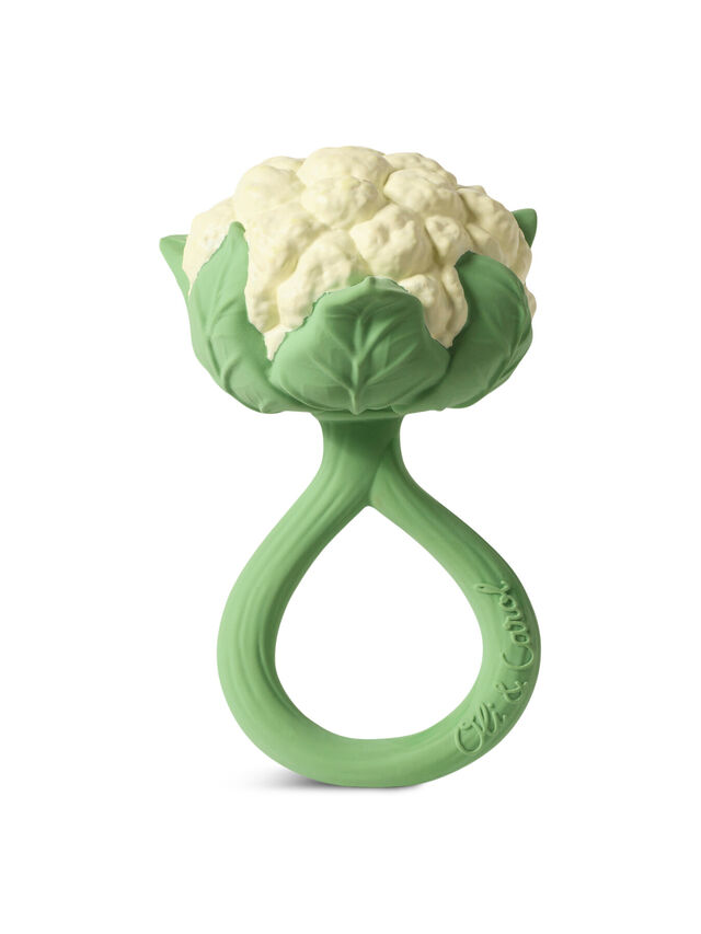 Cauliflower Baby Rattle & Teether