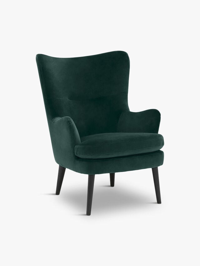 Marcy Velvet Chair, Emerald