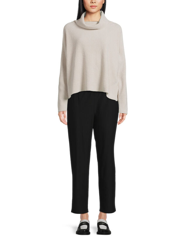 Straight Ankle Pants With Yoke