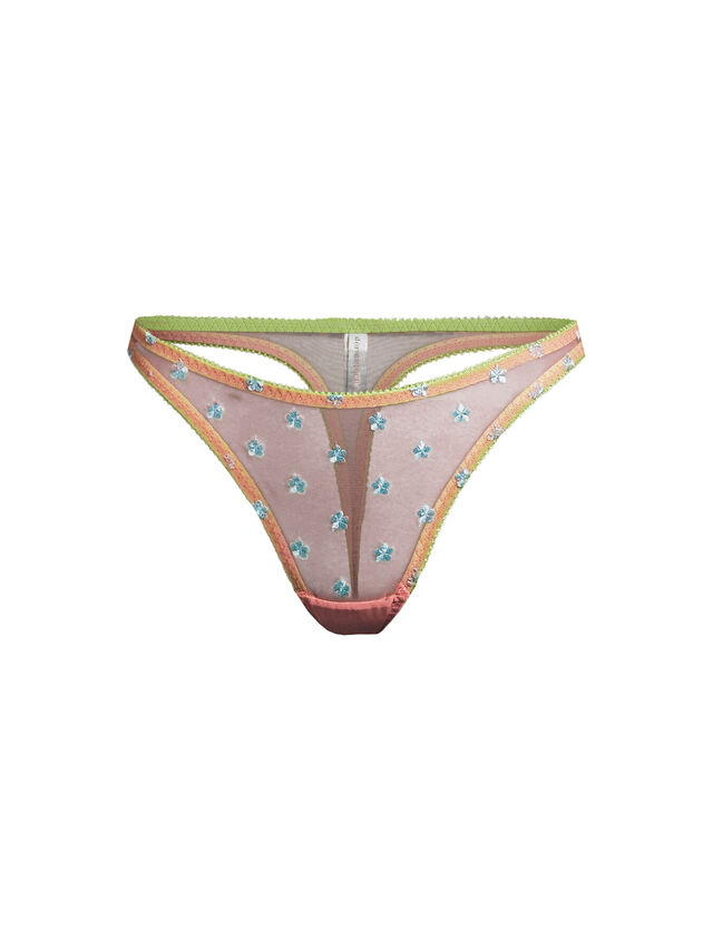 Jaime Embroidered Thong