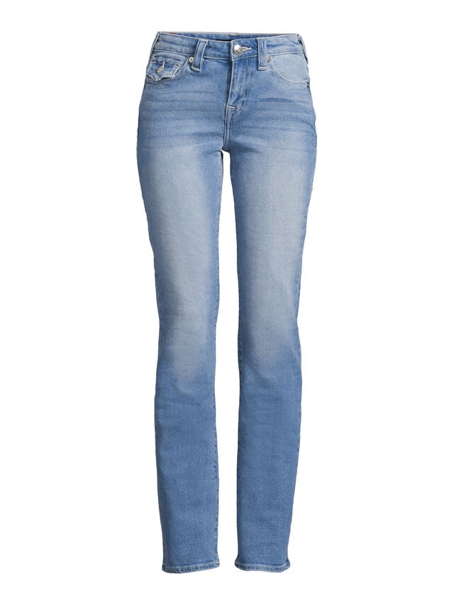 Billie Mid Rise Straight Flap Jeans