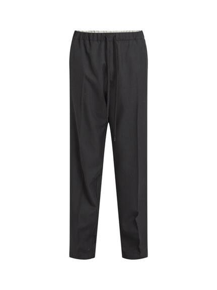 Tapered Leg Tailoring Wool Trousers