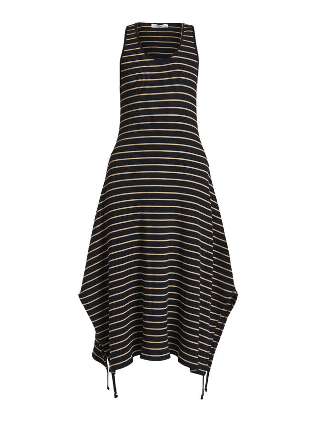 Stripe Rib Sleeveless Dress