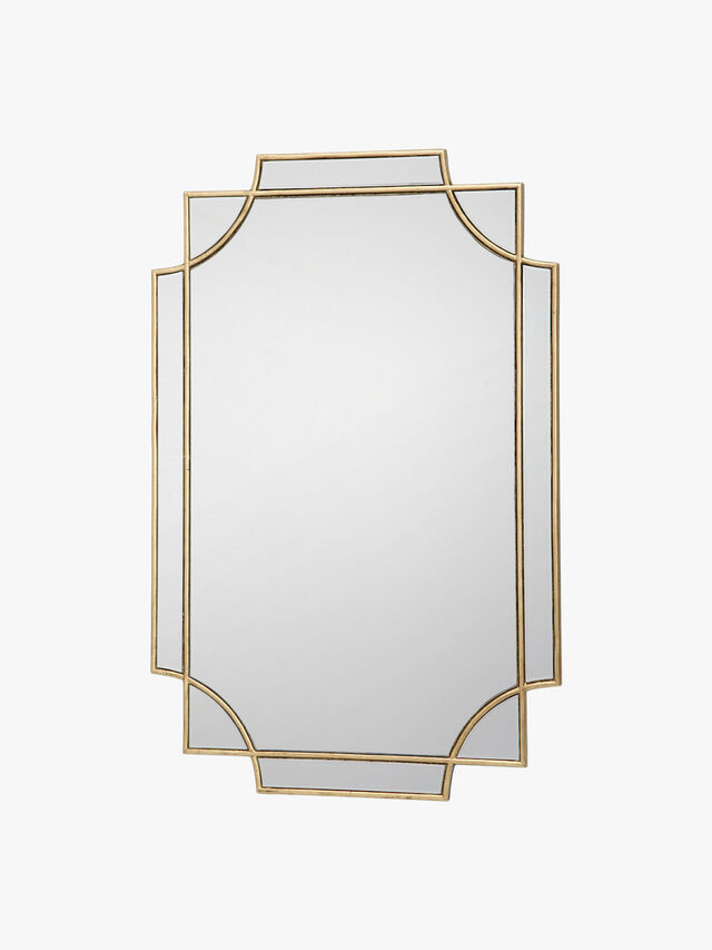 Guapo Rectangle Gold Detail Mirror