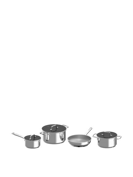 DiNA Helix 7 Piece Recycled Stainless Steel Cookware Set