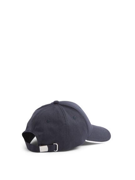 Cotton Twill Cap With Printed Logo