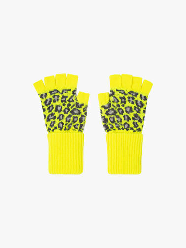 Leopard Wool Gloves