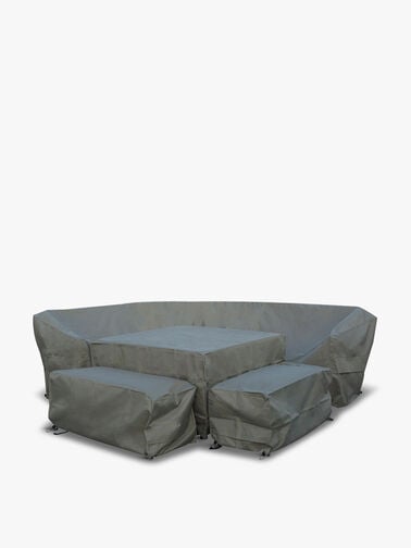 Curved Corner Sofa Set Cover