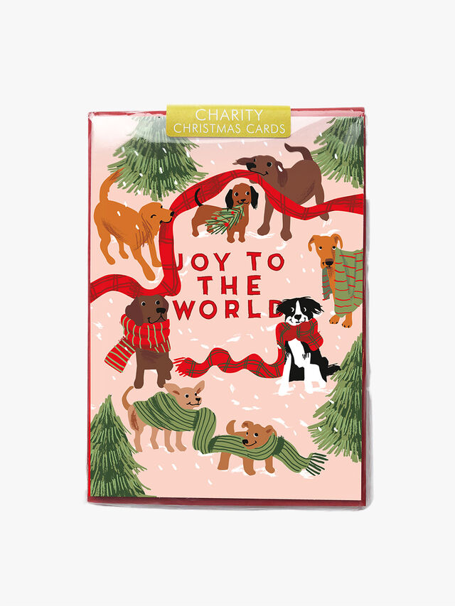 Joy To The World Dogs Charity Cards Pack of 5