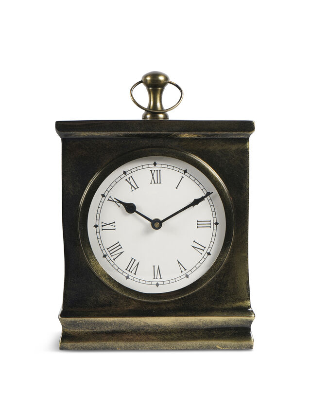 Taunton Antique Finish Mantel Clock Large