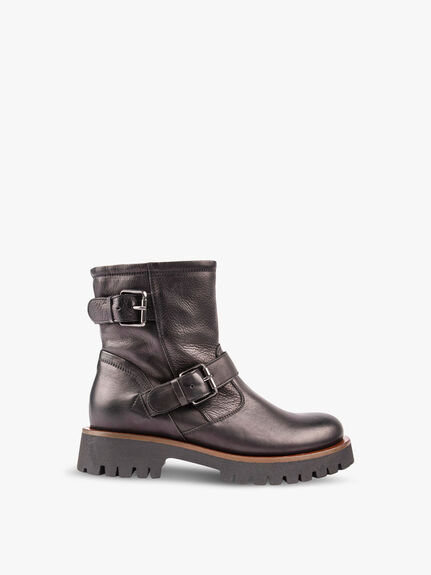 SOLE MADE IN ITALY Monza Buckle Biker Boots
